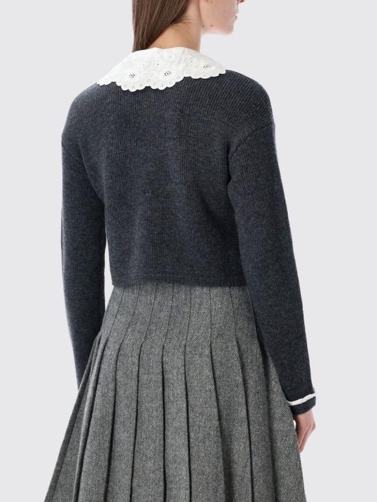 26SS 셀프 포트레이트 스웨터 RS26121CBGR Grey - SELF PORTRAIT