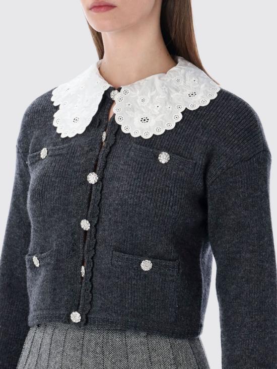 26SS 셀프 포트레이트 스웨터 RS26121CBGR Grey - SELF PORTRAIT