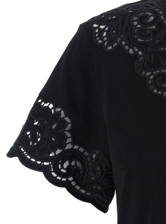 26SS 트윈셋 반팔 티셔츠 261TP244000006 Black - TWINSET