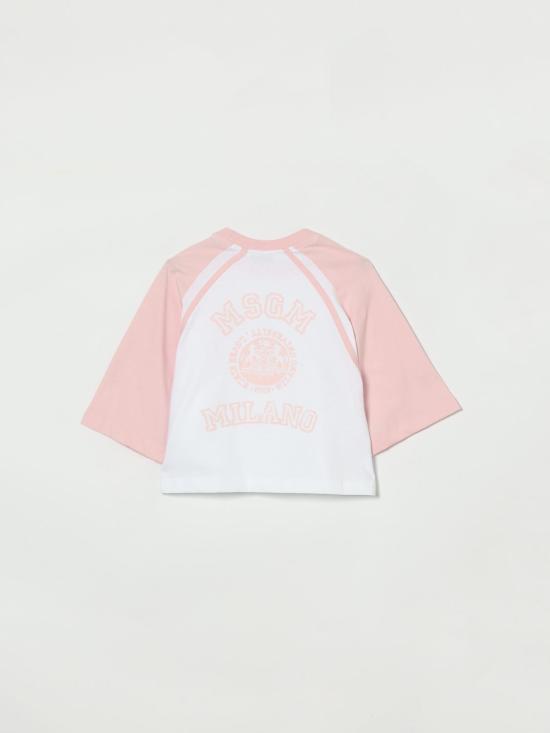 26SS [키즈] 엠에스지엠 티셔츠 S6MSJGTH024 001 78 White - MSGM