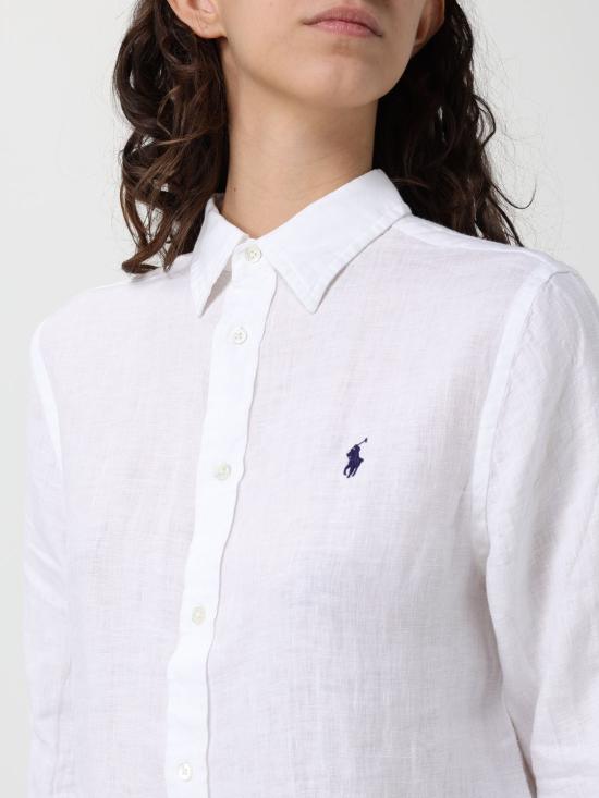 26SS 폴로 랄프로렌 포니 자수 리넨 셔츠 (211970730009) 211970730 511 White - POLO RALPH LAUREN