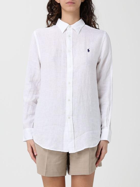 26SS 폴로 랄프로렌 포니 자수 리넨 셔츠 (211970730009) 211970730 511 White