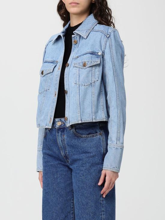 26SS 발망 데님 자켓 GF1TC215DG11 6FC Blue - BALMAIN