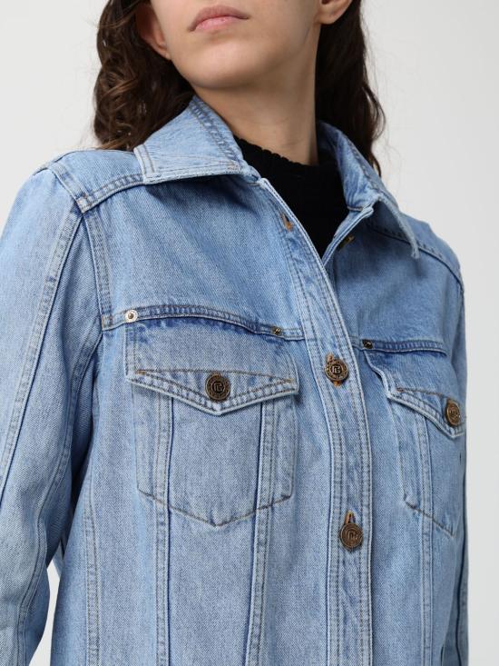 26SS 발망 데님 자켓 GF1TC215DG11 6FC Blue - BALMAIN
