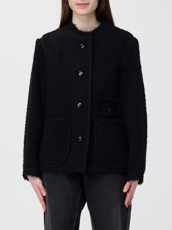 26SS 이자벨마랑 maylin 울 부클렛 트위드 재킷 MA0521FAD1E03I 01BK Black