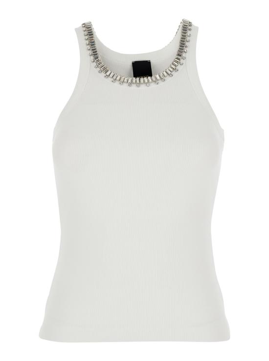 26SS 핑코 민소매 티셔츠 107303A3I5Z14 White