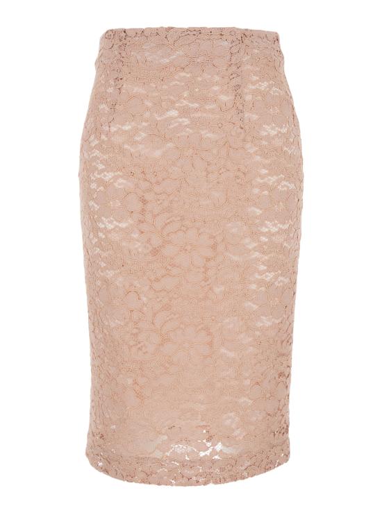 26SS 플레인 미디 스커트 9921F2652ROSAPOLVERE Pink