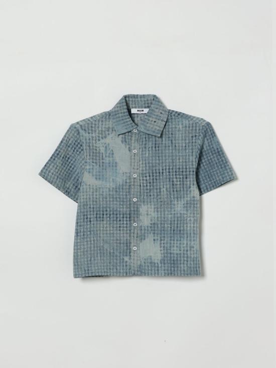 26SS [키즈] 엠에스지엠 셔츠 S6MSJBSI145 126 Blue