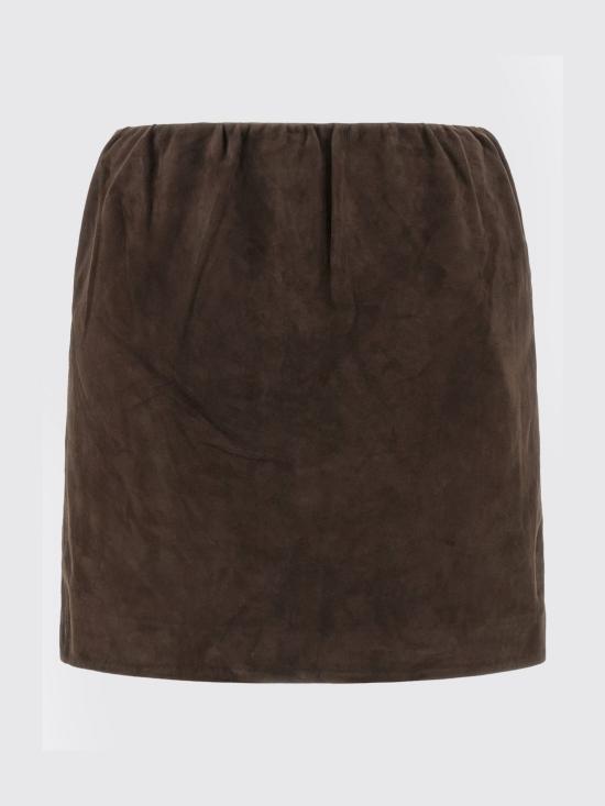 26SS 로테이트 숏 스커트 115579 573 Brown - ROTATE