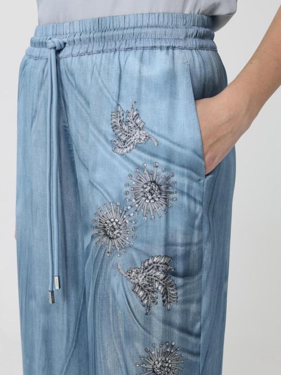 26SS 핑코 데님 팬츠 106210A37N F15 Gnawed Blue - PINKO