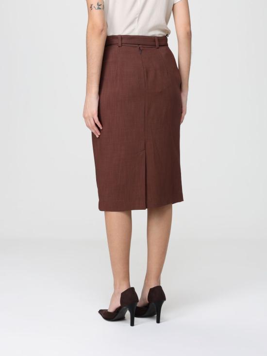 26SS 핑코 미디 스커트 106449A2W6 L78 Brown - PINKO