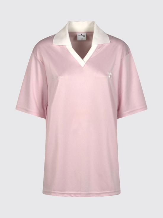 26SS 쿠레쥬 폴로 티셔츠 126JPO059JS0195 B218 Pink - COURREGES