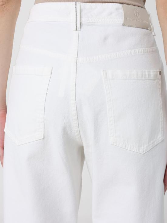 26SS 브루넬로 쿠치넬리 데님 팬츠 MB057P5319 C600 White - BRUNELLO CUCINELLI