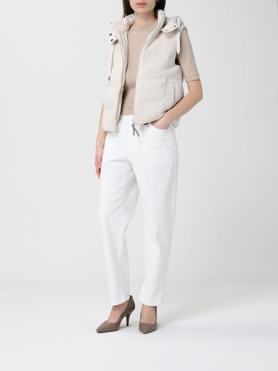 26SS 브루넬로 쿠치넬리 데님 팬츠 MB057P5319 C600 White - BRUNELLO CUCINELLI