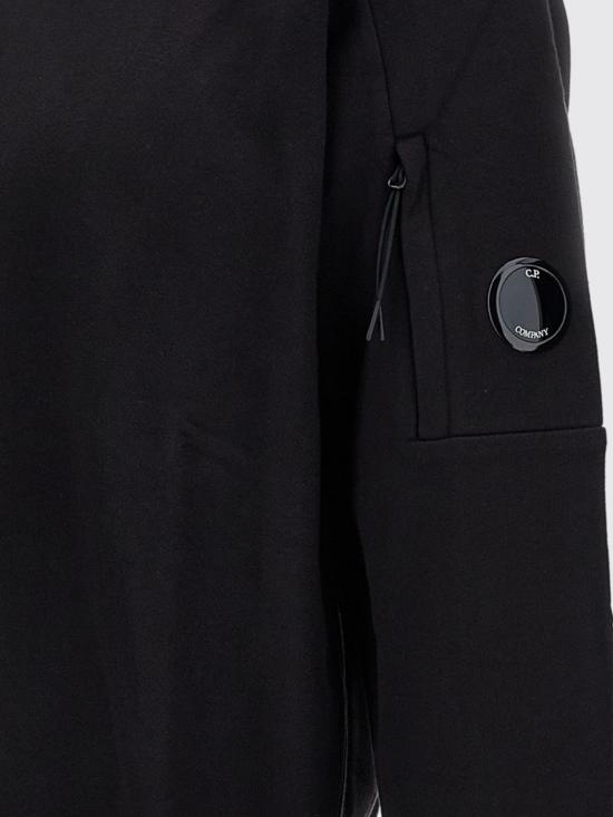 26SS 씨피 컴퍼니 다이애그널 레이즈드 플리스 스웨트셔츠 RCCMSS713A005086W 999 Black - C.P. COMPANY