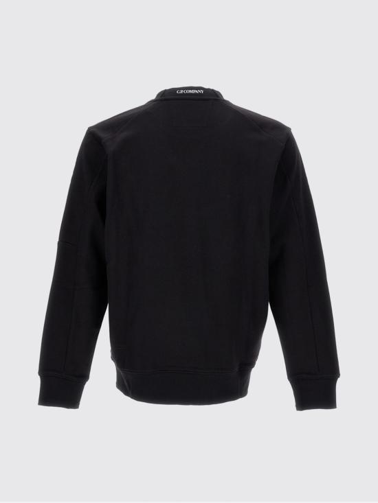 26SS 씨피 컴퍼니 다이애그널 레이즈드 플리스 스웨트셔츠 RCCMSS713A005086W 999 Black - C.P. COMPANY