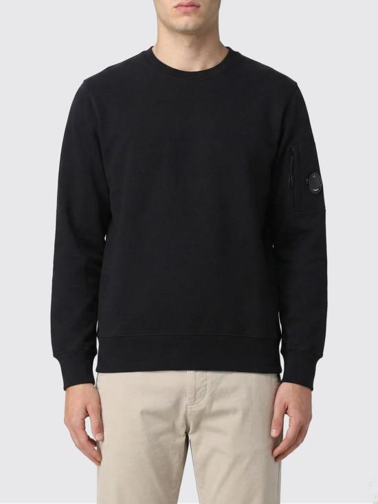 26SS 씨피 컴퍼니 다이애그널 레이즈드 플리스 스웨트셔츠 RCCMSS713A005086W 999 Black