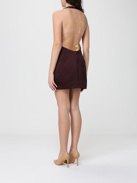 26SS 엘리자베타프랜치 롱 원피스 AB87162E2 644 Brown - ELISABETTA FRANCHI