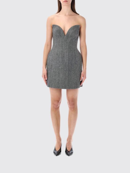 26SS 셀프 포트레이트 롱 원피스 RS26213SGR Grey