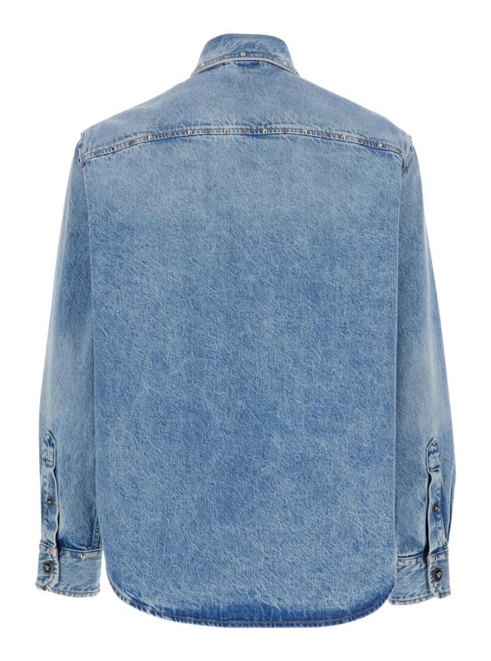 26SS 베르사체 데님 셔츠 10227471A168041D190 Light blue - VERSACE