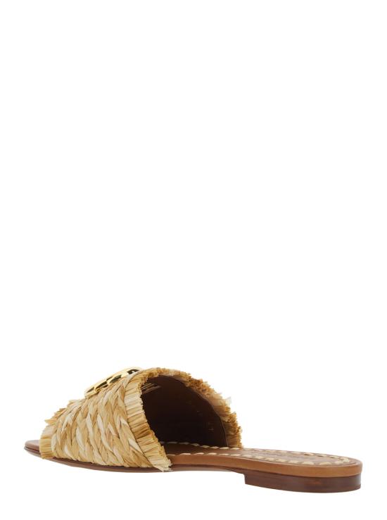 26SS 돌체앤가바나 라피아 브레이드 슬리퍼 CQ0646AN2178B218 Beige - DOLCE & GABBANA