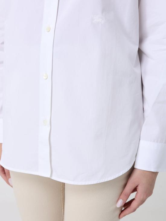 26SS 버버리 레귤러 핏 코튼 포플린 포멀 셔츠 8120787 White - BURBERRY
