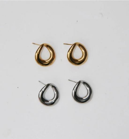  바이 올리 이어링 오를리 오르빗 오가닉 서클 스테인리스 스틸 스터드 귀걸이 - BY ORLY