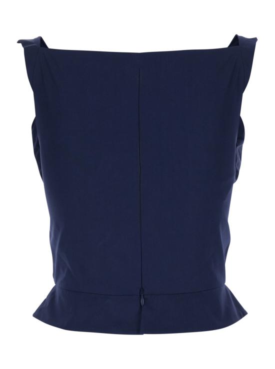 26SS 비비안웨스트우드 민소매 티셔츠 1505000MW009QK410 Blu - VIVIENNE WESTWOOD