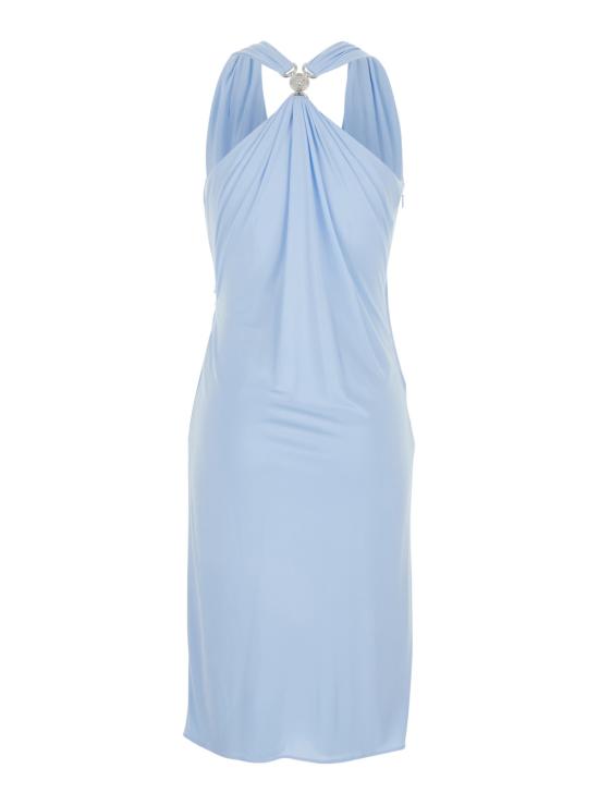 26SS 베르사체 미디 원피스 10226161A124971VD60 Light blue - VERSACE