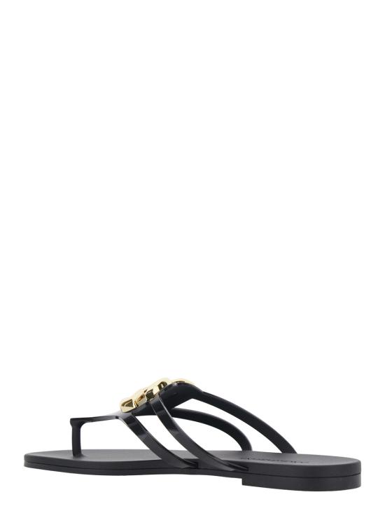 26SS 돌체앤가바나 러버 비치웨어 슬라이드 CW2418AY8178E831 Black - DOLCE & GABBANA