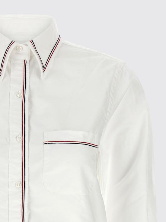 26SS 톰브라운 클래식 롱슬리브 셔츠 FLL196GF0313 100 White - THOM BROWNE