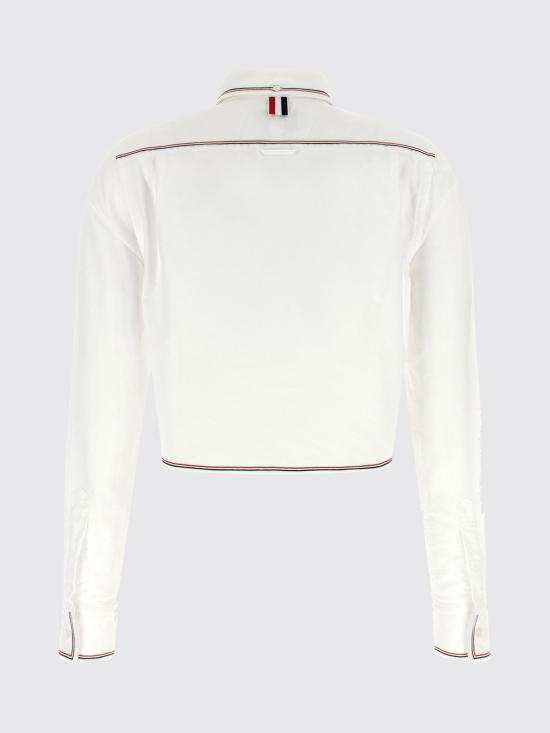 26SS 톰브라운 클래식 롱슬리브 셔츠 FLL196GF0313 100 White - THOM BROWNE