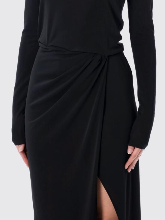 26SS 안다마네 롱 원피스 T190149ATJP073 999 Black - ANDAMANE