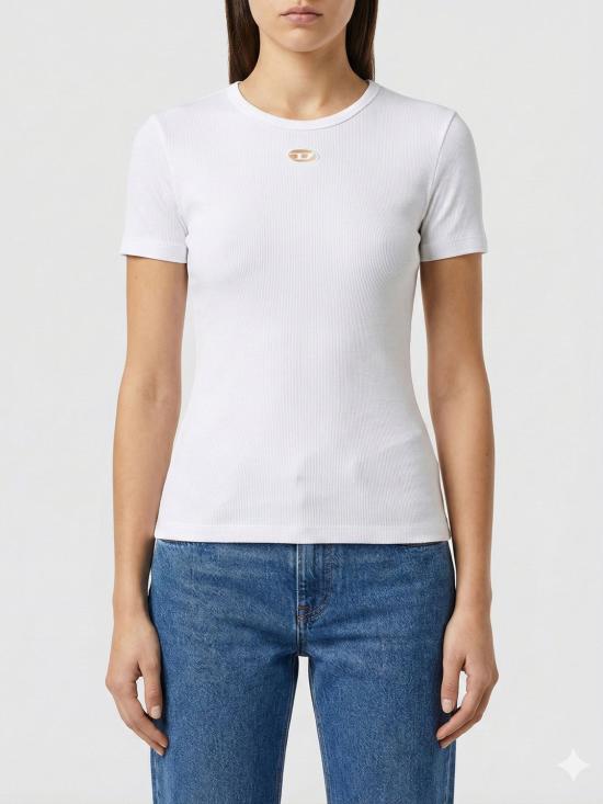 26SS 디젤 반팔 티셔츠 A217230EJAI 100 White