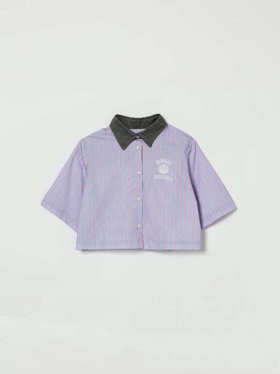 26SS [키즈] 엠에스지엠 셔츠 S6MSJGSI029 050 Gnawed Blue