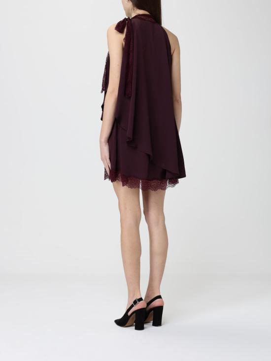 26SS 핑코 롱 원피스 106268A32Y R57 Burgundy - PINKO