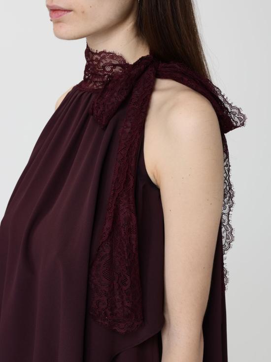 26SS 핑코 롱 원피스 106268A32Y R57 Burgundy - PINKO