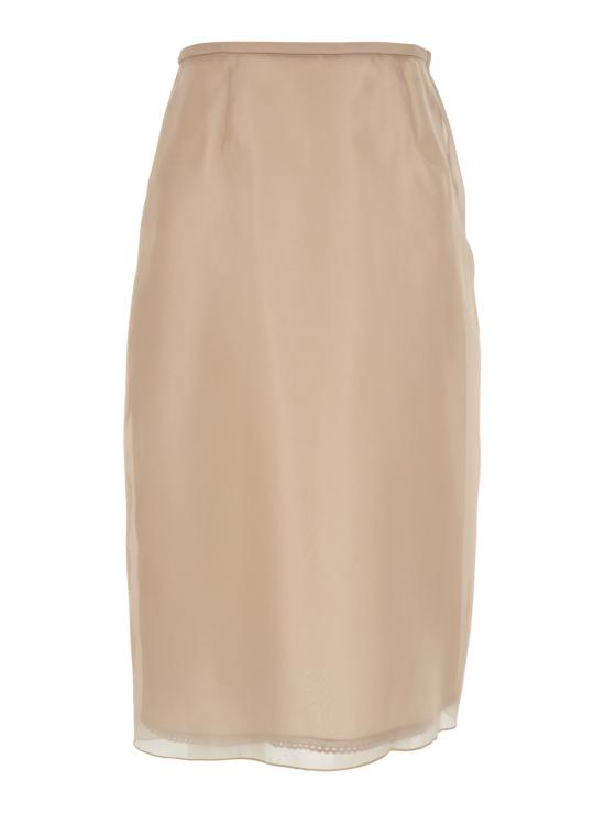 26SS 플레인 미디 스커트 4450428522 Beige