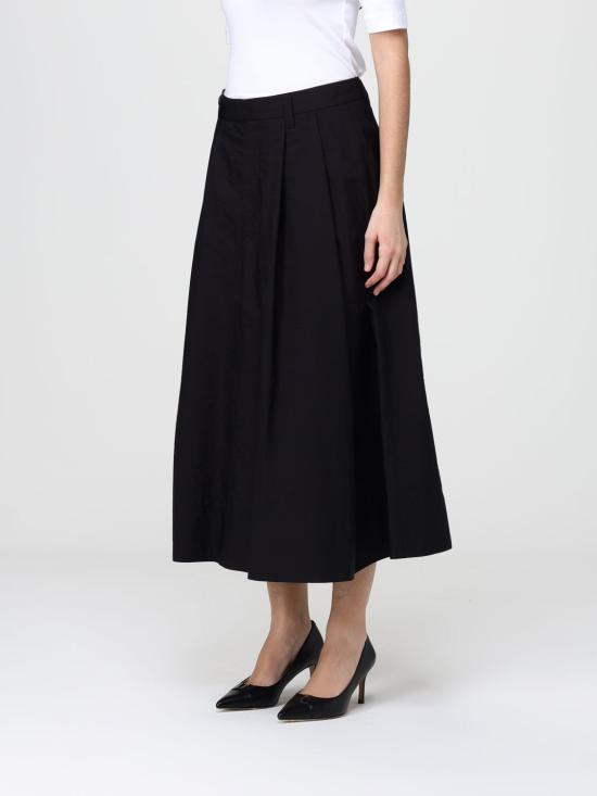 26SS 브루넬로 쿠치넬리 롱 스커트 M0F79G3951 C101 Black - BRUNELLO CUCINELLI