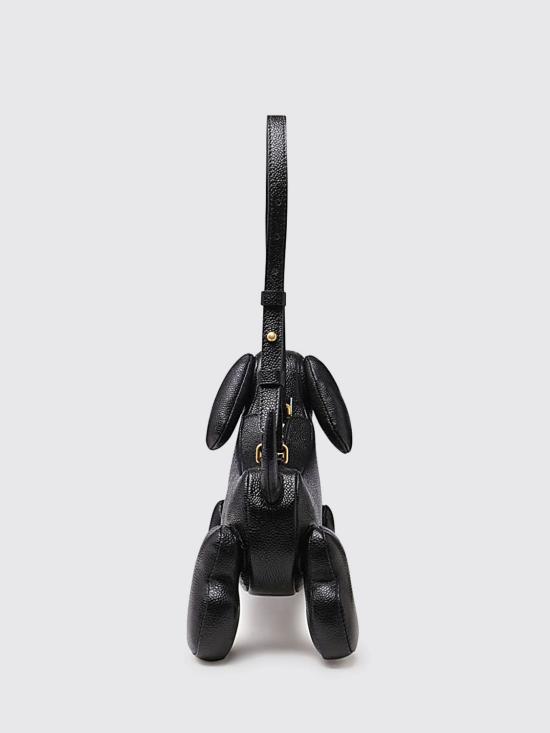 26SS 톰브라운 페블 그레인 헥터 바게트백 FAP341A00198 001 Black - THOM BROWNE