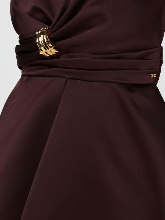 26SS 엘리자베타프랜치 롱 원피스 AB87261E2 644 Brown - ELISABETTA FRANCHI