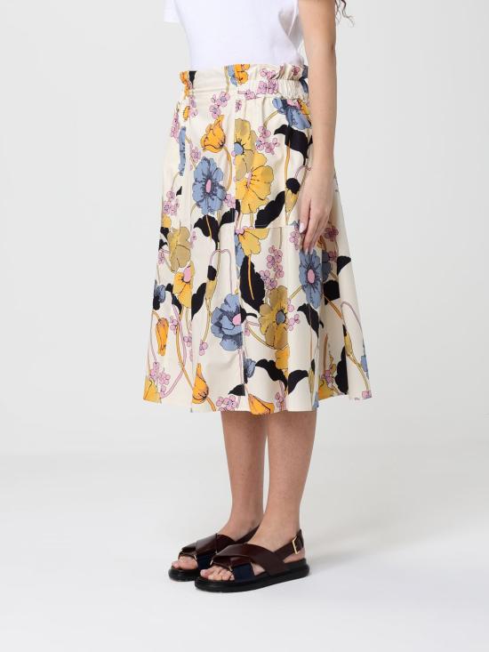 26SS 마르니 미디 스커트 GOMA0812A1UTC581 MFW08 Ivory - MARNI