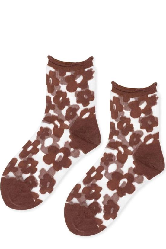  한셀 프롬 바젤 양말 팝 시어 모카 크루 삭스