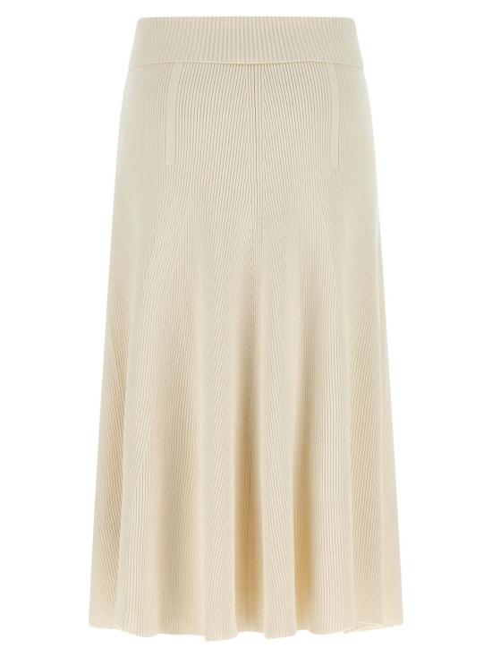  짐머만 롱 스커트 리벨리온 미디 스커트 베이지 - ZIMMERMANN