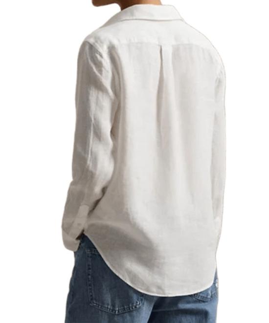 26SS 폴로 랄프로렌 포니 자수 리넨 셔츠 (211970730009) 211970730 White - POLO RALPH LAUREN