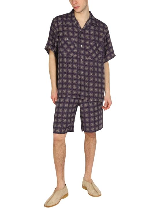  니들스 숏팬츠 체크 프린트 버뮤다 쇼츠 베이지 - NEEDLES