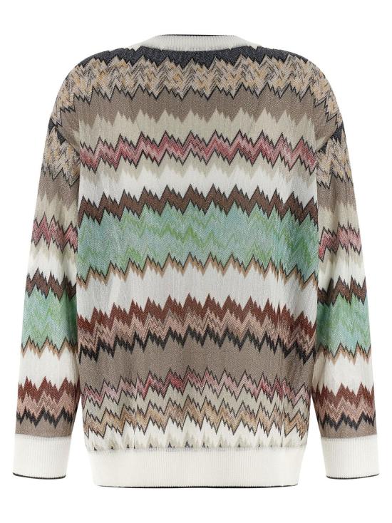  미소니 가디건 미쏘니 스네이크 램 비스코스  멀티컬러 - MISSONI