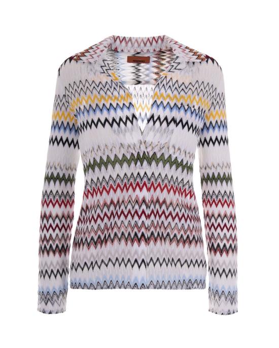 26SS 미소니 긴팔 티셔츠 2923983 White