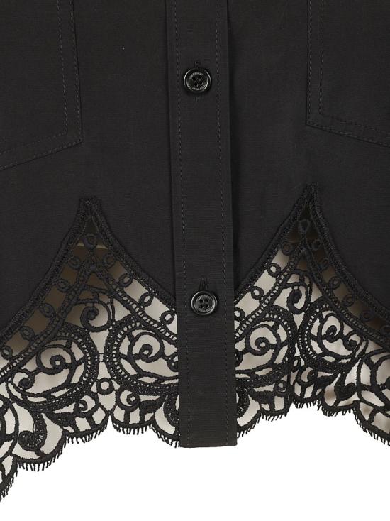  버버리 블라우스 8067780 Black - BURBERRY