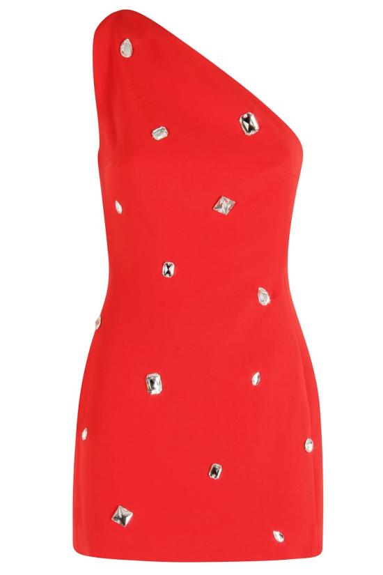 25FW 데이비드 코마 숏 원피스 PF25DK77D 097 Red